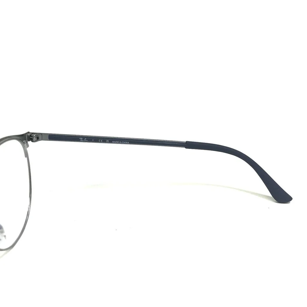 Ray-Ban Eyeglasses Frames RB6375 3135 Navy Blue Gray Round Full Rim 53-18-145